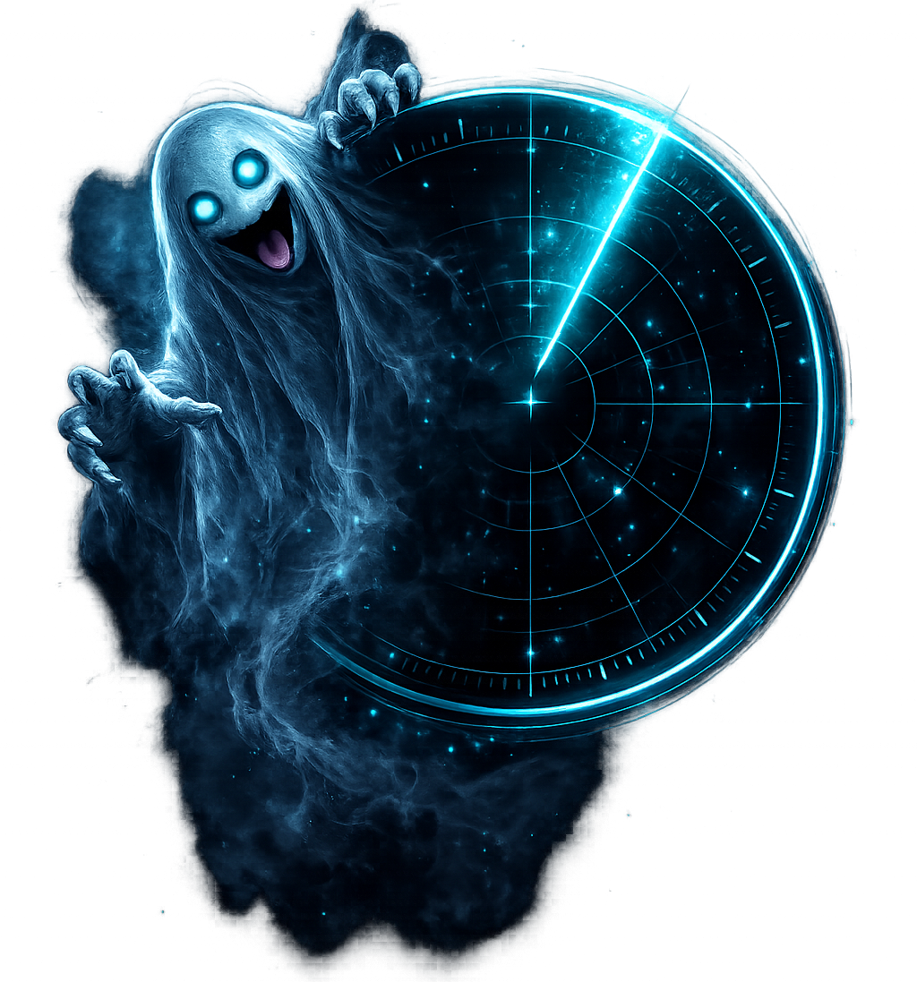 Cartoon ghost for Hunt mode